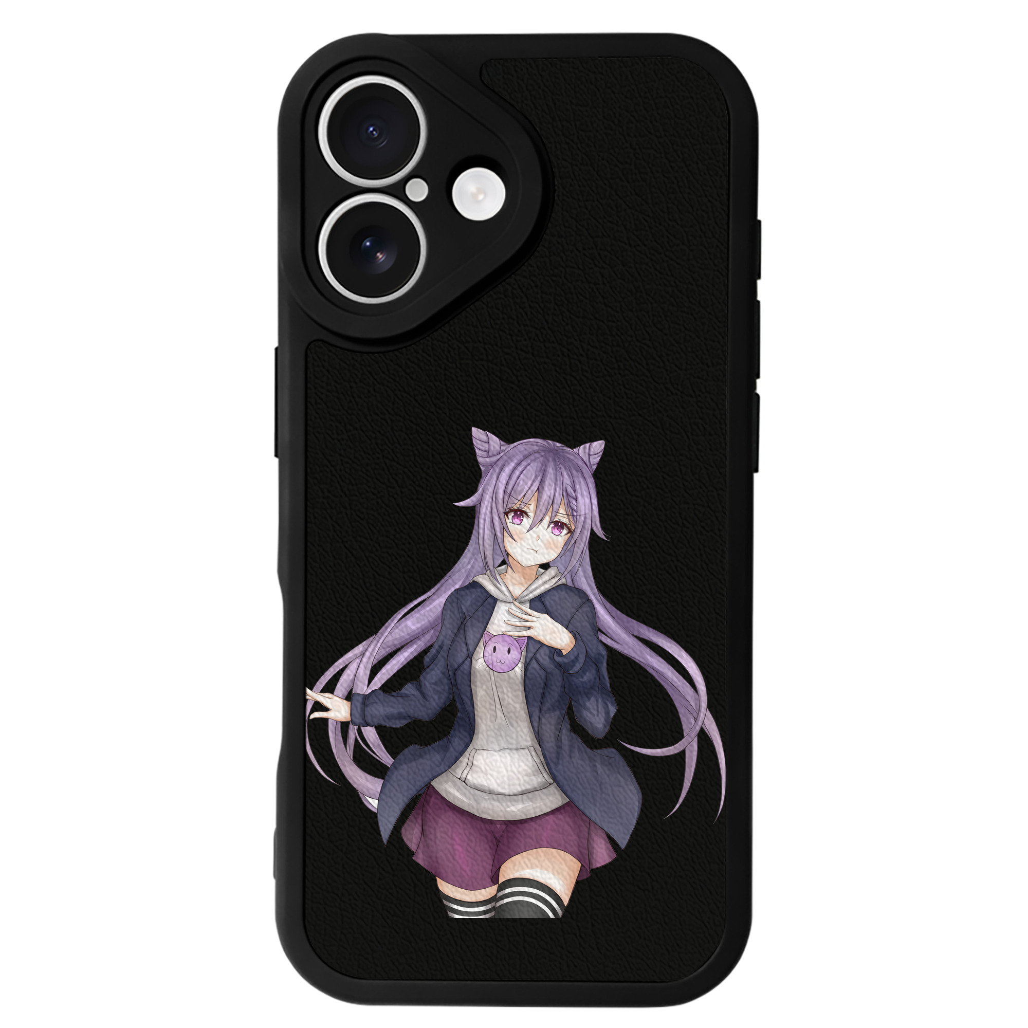 げんし神 刻晴 こくせい genshin Kokusei 【iPhone 16シリーズ対応】シリコンスマホケース（レザー調） 材質：シリコン